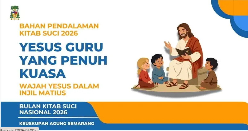 Bahan Pendalaman Kitab Suci 2026: Yesus Guru yang Penuh Kuasa